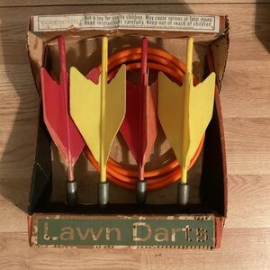 Colorful Lawn Darts Set with Rings